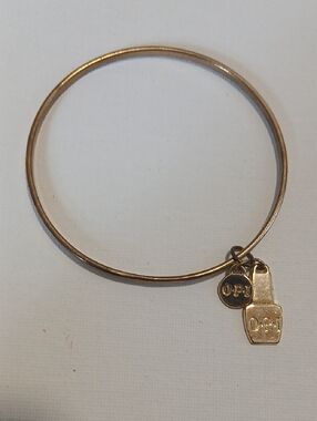 OPI Gold-Tone Charm Bangle Bracelet with Nail Polish Charms